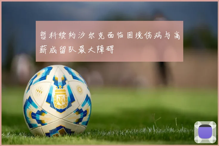 哲科续约沙尔克面临困境伤病与高薪成留队最大障碍